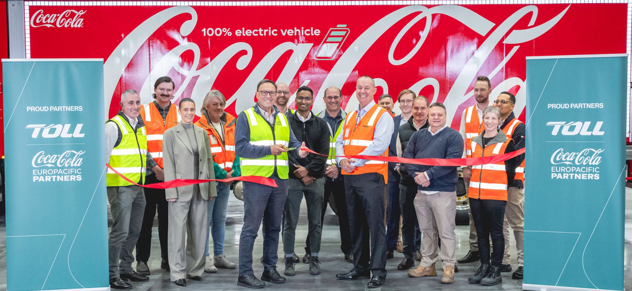 Toll deploys electric trucks with Coca-Cola Europacific Partners