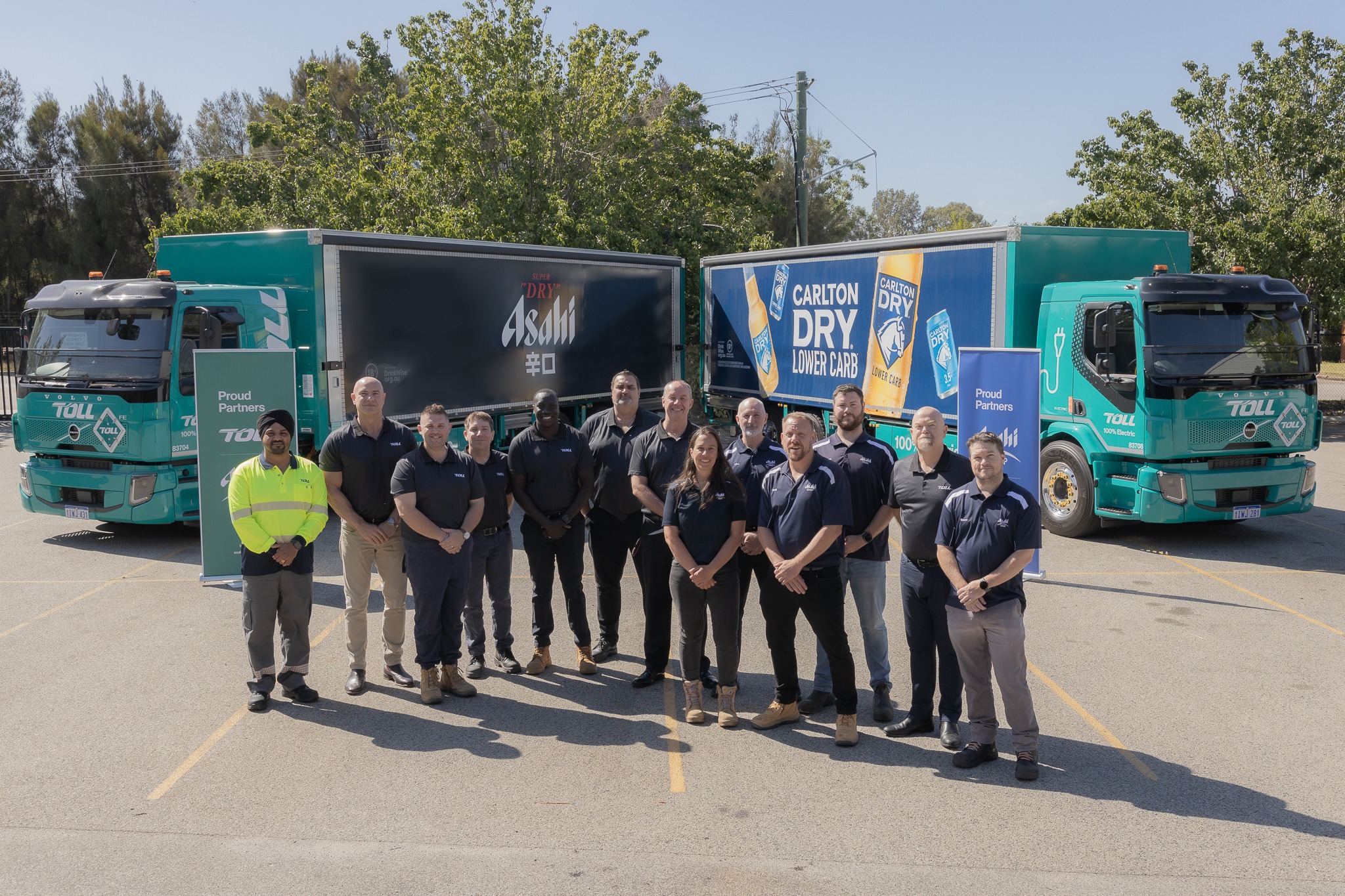 Toll and Asahi Beverages launch new electric heavy vehicles in Perth