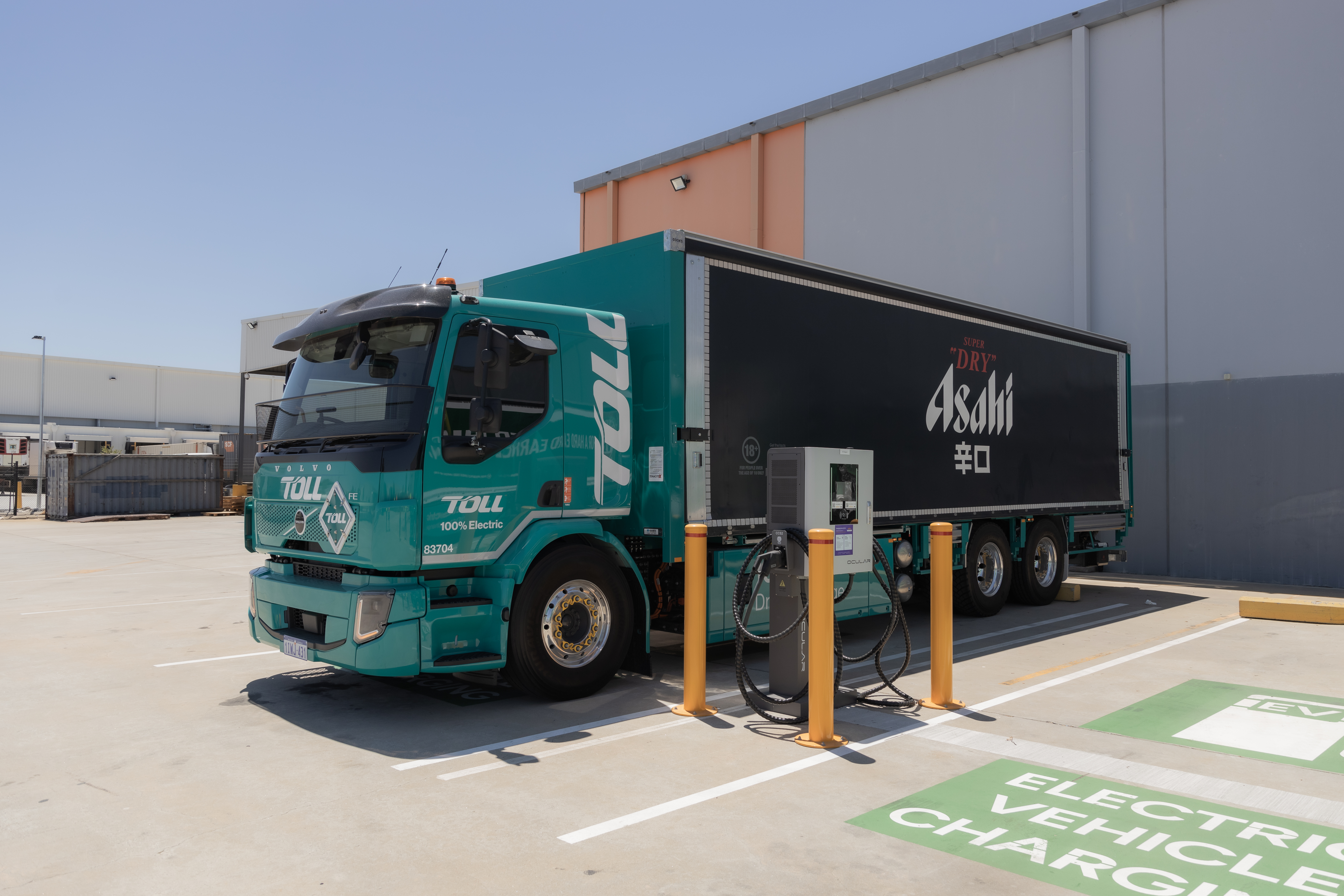 Toll and Asahi Beverages - new EV and charging station in Perth 