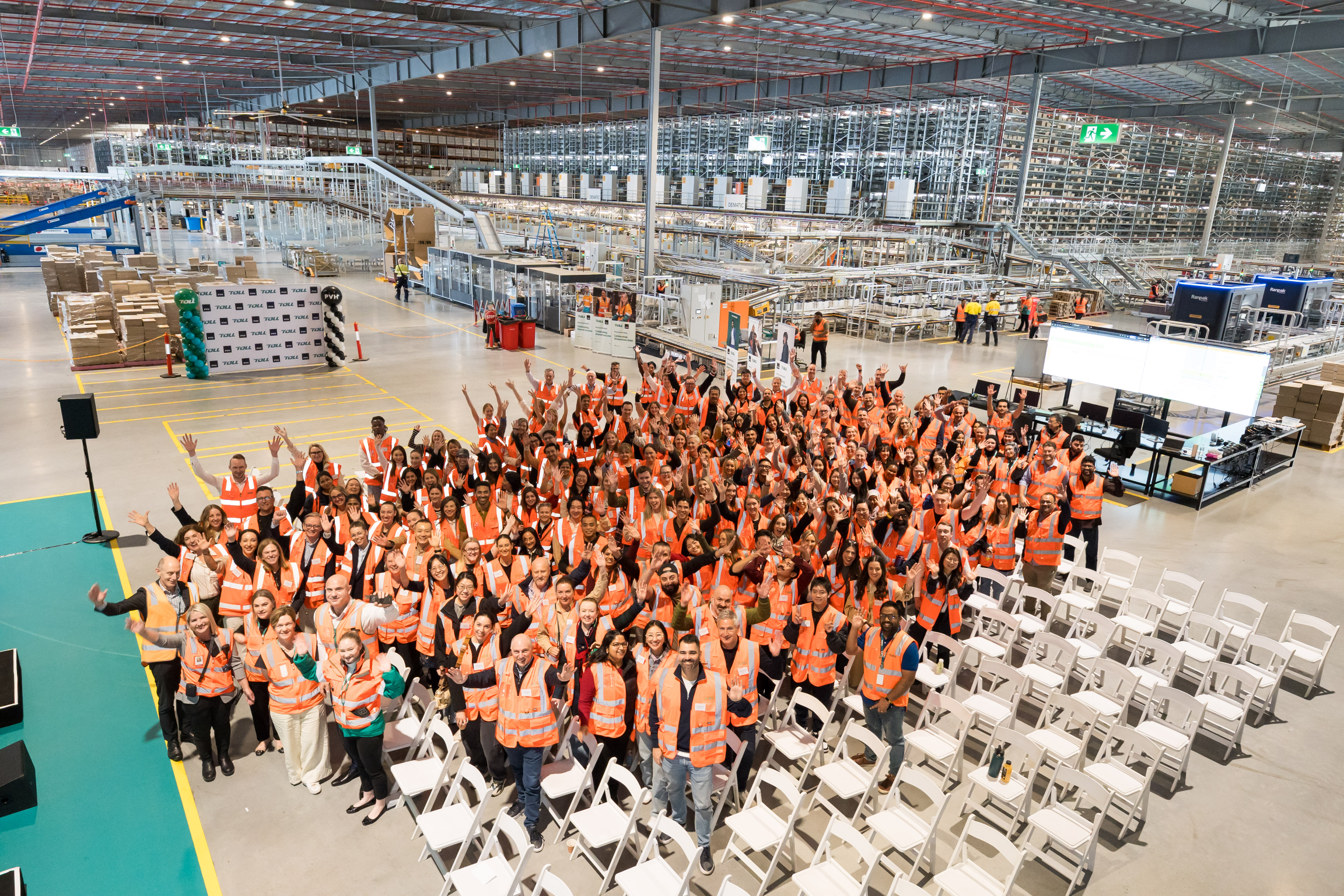 Toll Group & PVH celebrate launch new world class automation - Kemps Creek, Sydney NSW