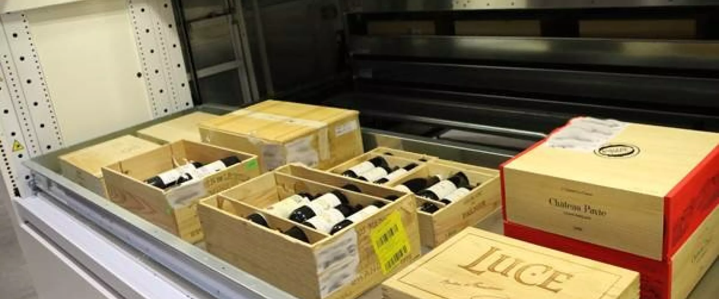 Wine being stored in a goods-to-man system at Toll City