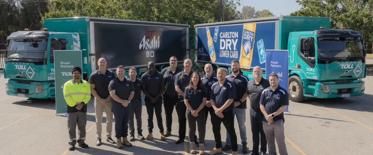 Toll and Asahi Beverages launch new electric heavy vehicles in Perth